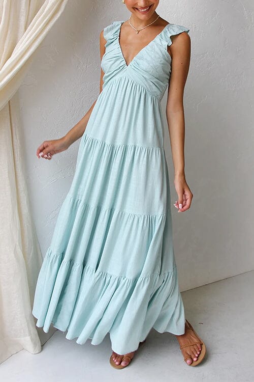 Ophelia | Vestido Maxi Elegante con Volantes