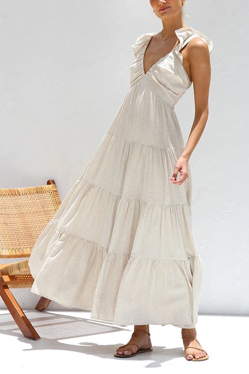Ophelia | Vestido Maxi Elegante con Volantes