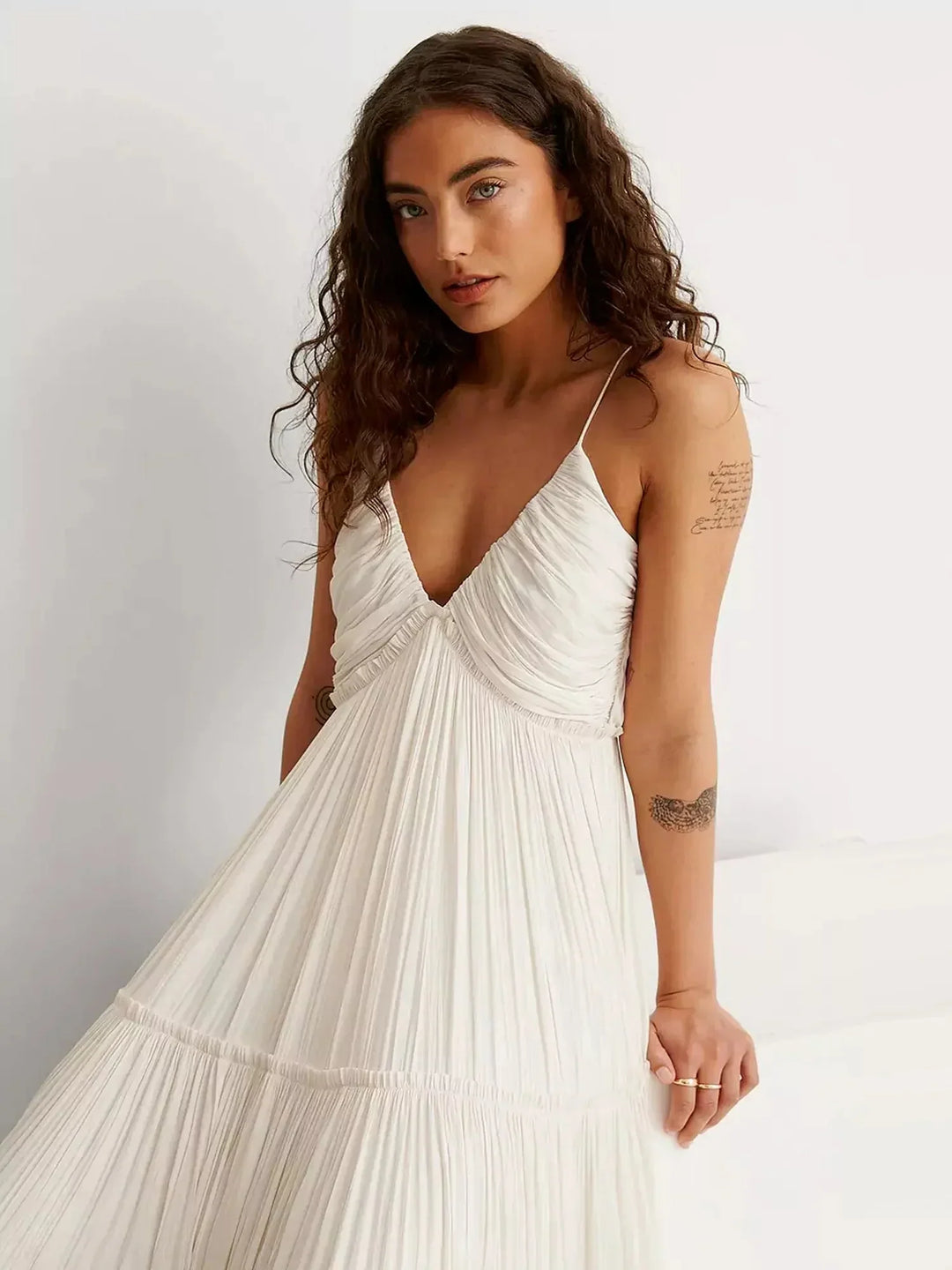 Lina | Vestido Maxi Cascade