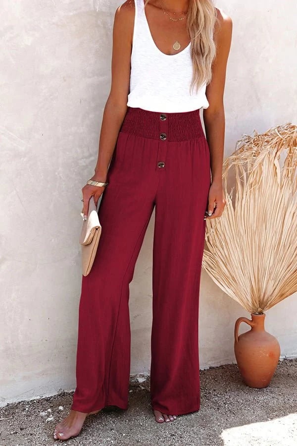 Riana | Pantalón de Cintura Alta Relajado