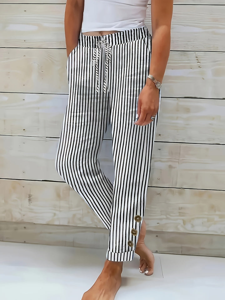 Raquelle | Pantalón Rayado Informal