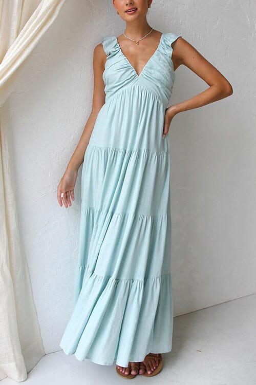 Ophelia | Vestido Maxi Elegante con Volantes