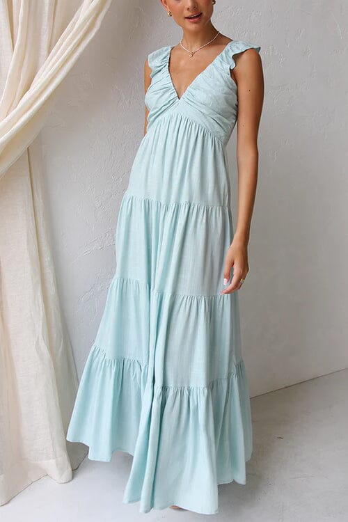 Ophelia | Vestido Maxi Elegante con Volantes