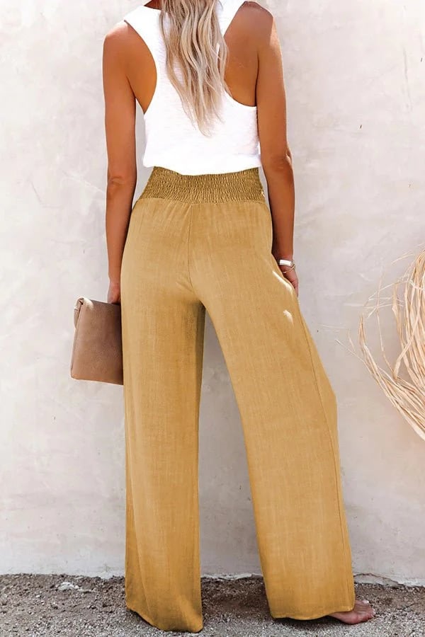 Riana | Pantalón de Cintura Alta Relajado