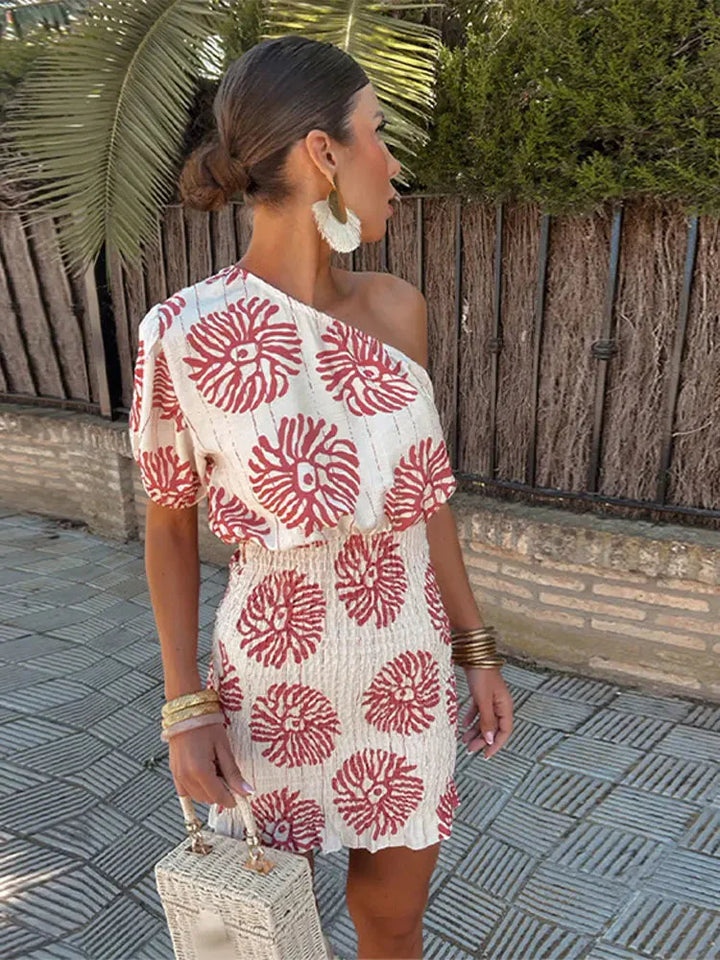 Lily | Vestido Midi Sin Hombro