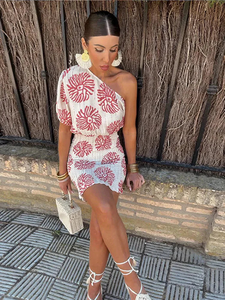 Lily | Vestido Midi Sin Hombro