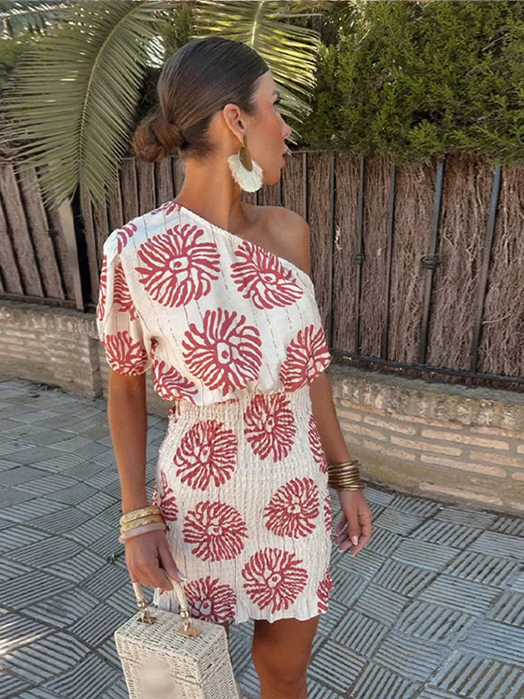 Lily | Vestido Midi Sin Hombro
