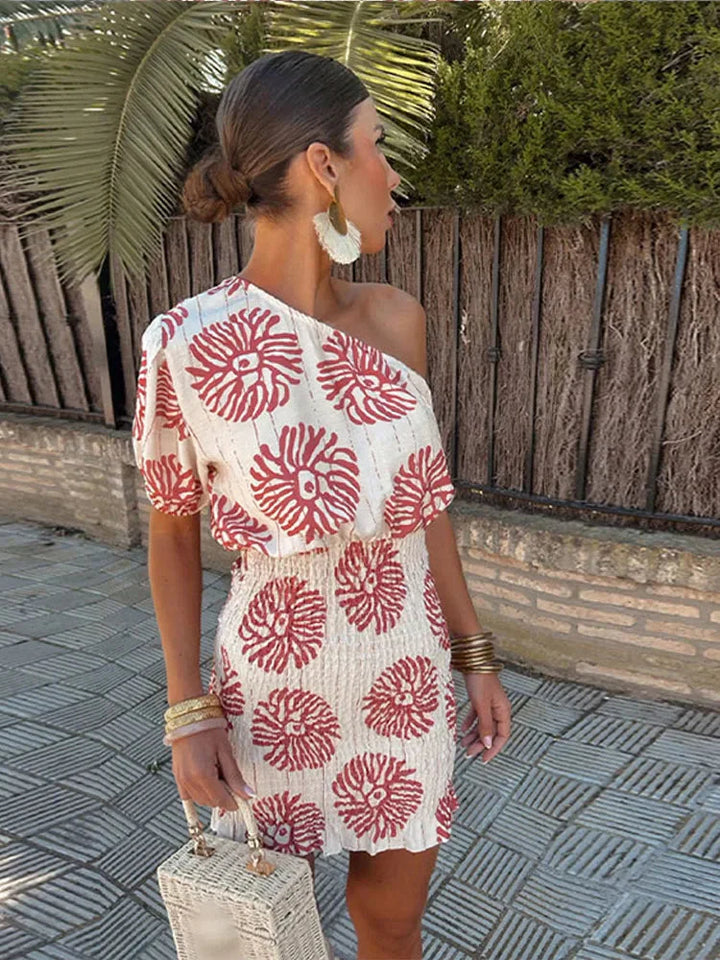 Lily | Vestido Midi Sin Hombro