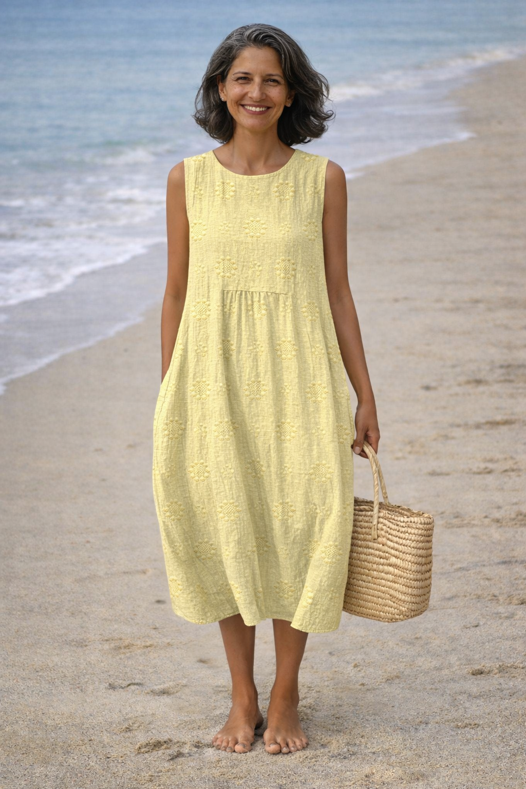 Sara | Vestido midi estampado