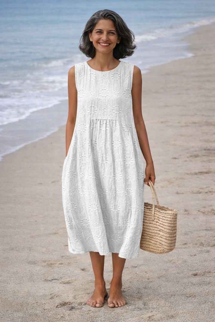 Sara | Vestido midi estampado