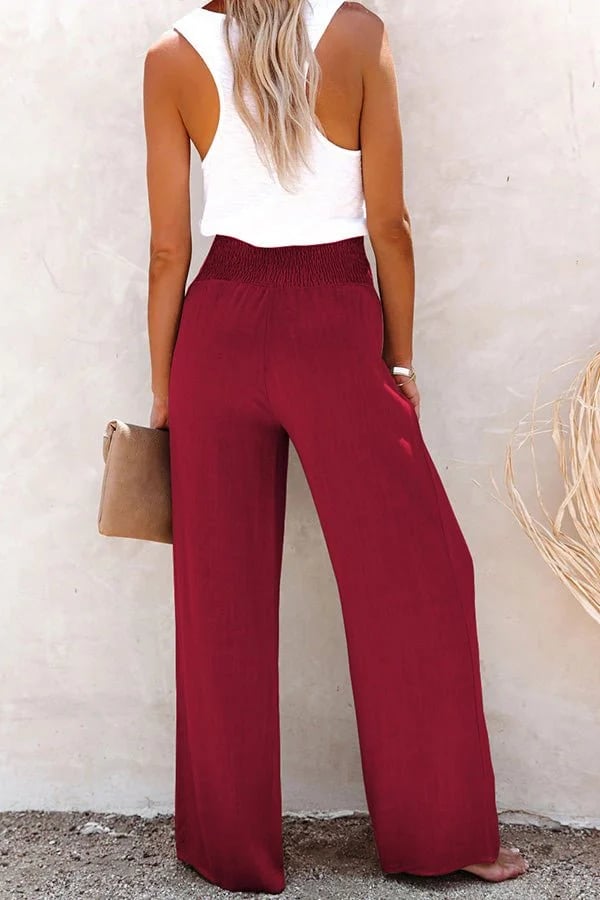 Riana | Pantalón de Cintura Alta Relajado