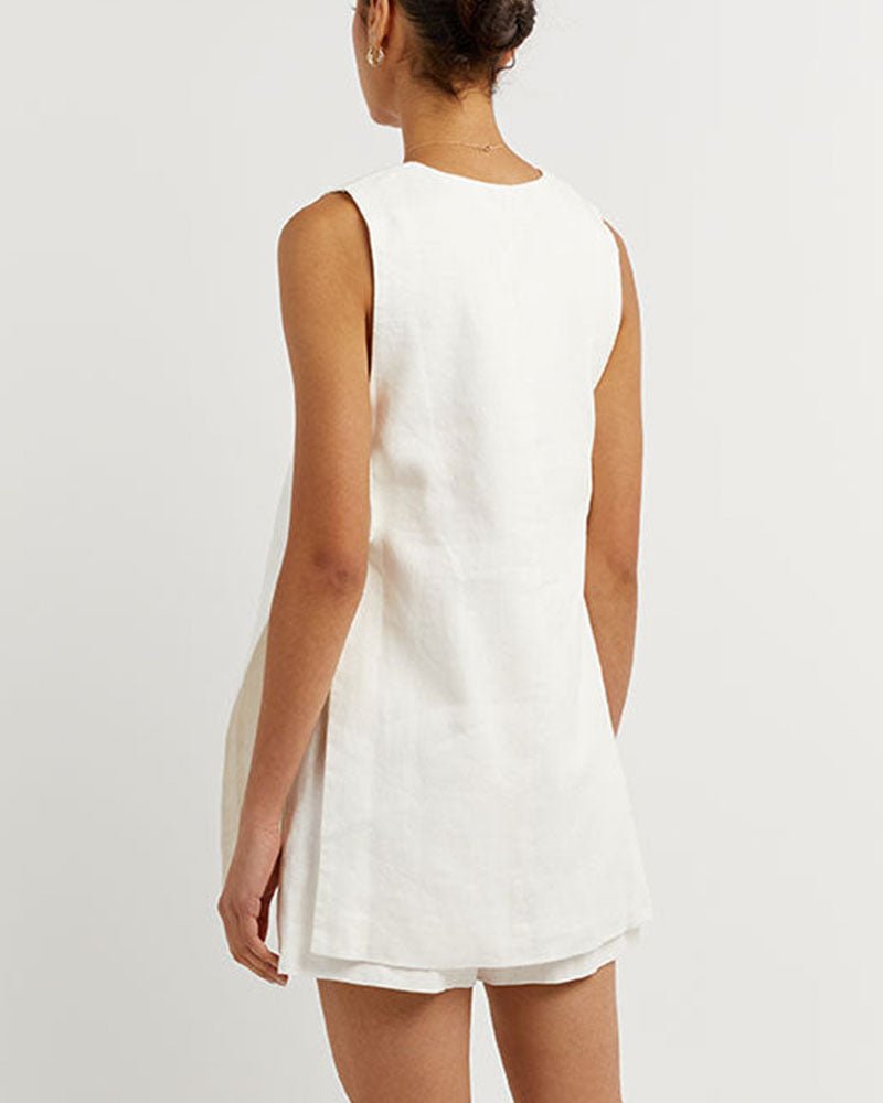 Averly | Conjunto Elegante de Dos Piezas sin Mangas