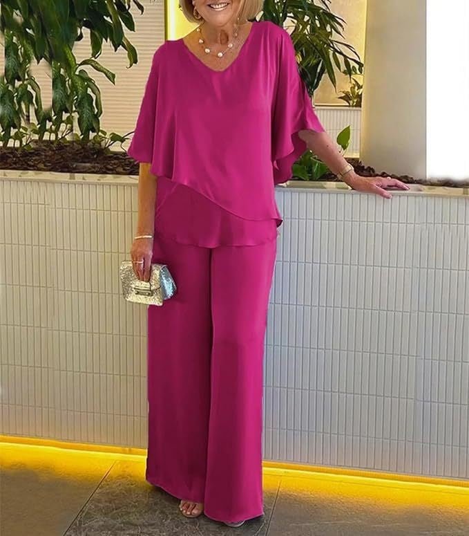 Martha | Conjunto de Pierna Ancha para Mujeres Sin Esfuerzo