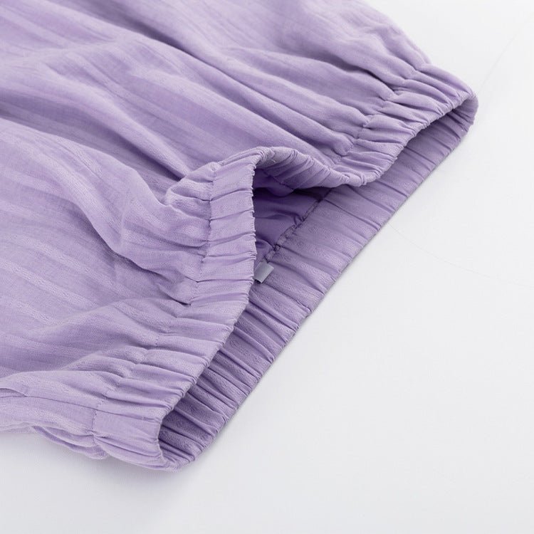 Lioren | Conjunto de Dos Piezas de Botón a Rayas